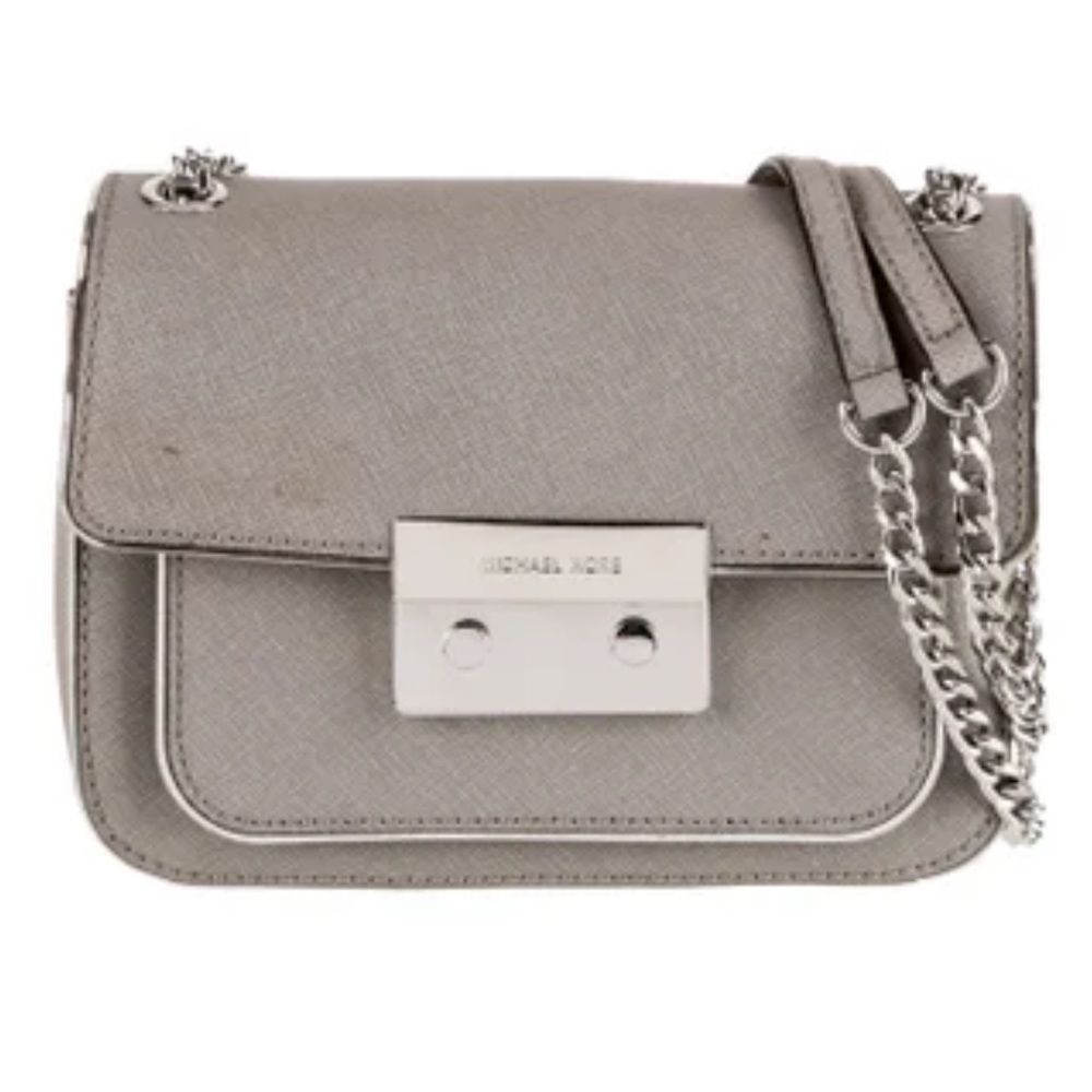 Michael Kors Gray Saffiano Bag